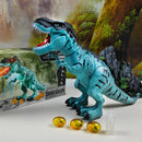 Brinquedo Elétrico Dinossauro Robô Grande Tamanho Andante que Bate Ovos para Crianças com Luz, Som e Dinossauros Mecânicos Modelo de Brinquedos