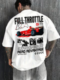 Camiseta de Verão Men Formula Racing Masculina, Ajuste Solto, Material Respirável e Macio, Adequada para Uso Diário, Apropriada para Homens e Mulheres