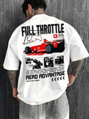 Camiseta de Verão Men Formula Racing Masculina, Ajuste Solto, Material Respirável e Macio, Adequada para Uso Diário, Apropriada para Homens e Mulheres
