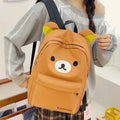 Mochila Kawaii Urso Rilakkumas Mochila de Grande Capacidade Mochila Estilosa para Estudante Bolsa Escolar Bolsas de Ombro Mochila Presente