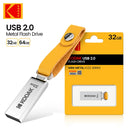 Pen Drive KODAK USB 2.0 32GB 64GB 128GB K122 Metal USB Flash Drive Memória Pendrive
