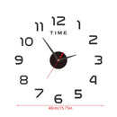 Relógio de Decoração para Quarto Grande 2D Relógio de Parede Sala de Estar Grande Jardim Espelho de Acrílico Adesivo de Decoração Arte Relógios Digitais