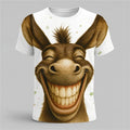 Camisetas Masculinas Animal 3D Camiseta com Estampa 3D Gola O Camiseta de Designer Exagerada Street Casual Top Camiseta Camiseta Masculina Feminina Camisetas Infantis