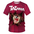 Camiseta Premium Masculina 3D com Estampa de Cartoon | Impressão Personalizada de Alta Densidade em Algodão Respirável para Conforto Durante Todo o Dia no Verão