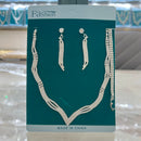 Conjunto de joias de design de moda feminina, simples e versátil, estilo luxo leve, acessórios brilhantes