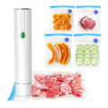 A19F Seladora a Vácuo para Alimentos - Seladora de Alimentos Portátil Sem Fio com 10 Sacos Seladores, Para Preservação e Frescor dos Alimentos