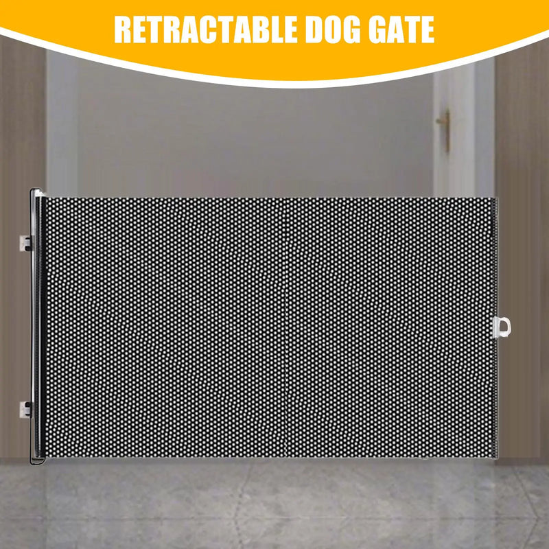 Cercas Retráteis Barreiras Design em Tela Design Superior Escadas Portão Fácil de Instalar Cerca de Segurança para Cachorros Sem Perfuração Suprimentos para Animais de Estimação