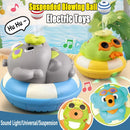Brinquedo infantil interativo com elefante elétrico divertido, carro deslizante, suspensão de bola, desvio automático de obstáculos, música, som e luz