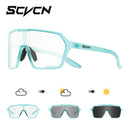 Óculos de Sol Fotocromáticos SCVCN UV400 Óculos de Ciclismo para Bicicleta Moda Óculos de Ciclismo Esportivos ao Ar Livre Óculos de Pesca para Homem MTB