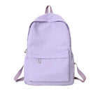 Mochila Casual Simples de Cor Sólida, Leve e para Estudantes do Ensino Médio, Mochila Multifuncional Adequada para Viagem e Escola