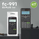 Calculadora Científica Calculadora de Matemática com 417 Funções Display de 10+2 Dígitos Dupla Alimentação Ideal para Professores Faculdade