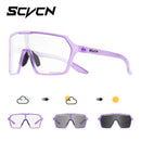 Óculos de Sol Fotocromáticos SCVCN Hot Cycling UV400 para Ciclismo MTB, Óculos Esportivos ao Ar Livre para Bicicleta, Homens e Mulheres, Caminhadas