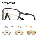 Óculos de Sol Fotocromáticos SCVCN UV400 Óculos de Ciclismo para Bicicleta Moda Óculos de Ciclismo Esportivos ao Ar Livre Óculos de Pesca para Homem MTB