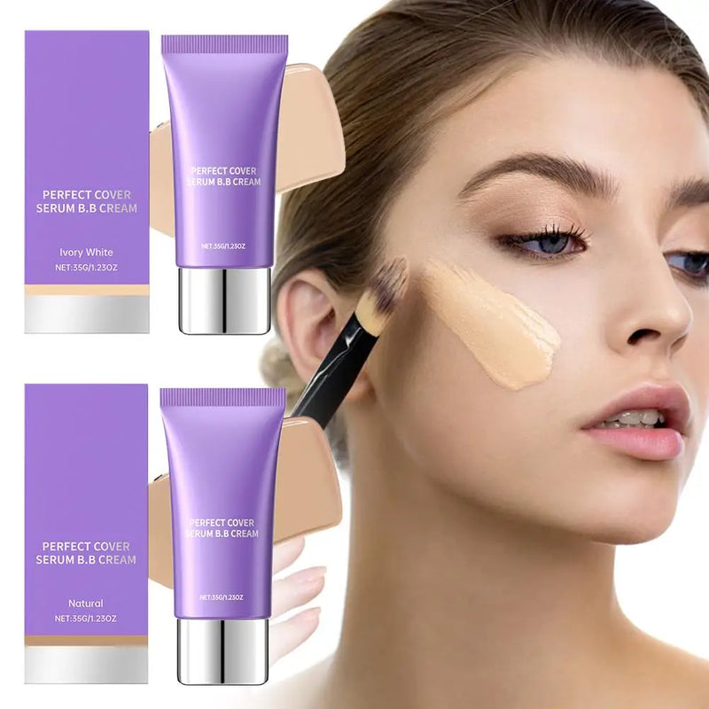 BB Cream Essência Hidratante Maquiagem Leve Base Cobertura Natural Hidratante Duradoura Uso Diário Cosméticos Presente de Beleza