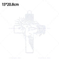 Decoração de Parede com Símbolo da Cruz de Jesus, Decoração de Páscoa e Ação de Graças, Enfeite de Parede para Escritório ou Sala
