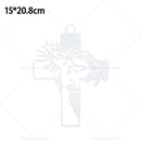 Decoração de Parede com Símbolo da Cruz de Jesus, Decoração de Páscoa e Ação de Graças, Enfeite de Parede para Escritório ou Sala