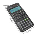 Calculadora Científica Calculadora de Matemática com 417 Funções Display de 10+2 Dígitos Dupla Alimentação Ideal para Professores Faculdade