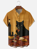 Camisetas Gráficas de Gato Fofo em Estilo Cartoon para Homens e Mulheres Tendência Verão Manga Curta Blusa Estampada 3D Streetwear Legal Y2k Harajuku Tops