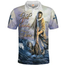 Novas Camisas Polo Masculinas e Femininas com Estampa 3D de Jesus, Camisas Polo de Gola Casual, Botões, Tops Casuais, Camisetas Masculinas Quentes de Verão
