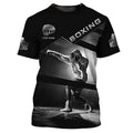 Camiseta Personalizada de Boxe com Nome Roupas Masculinas Camisetas de Luta Muay Thai Legais Camisetas 3D Impressas Personalidade Boxes Esporte Fitness Tee Top