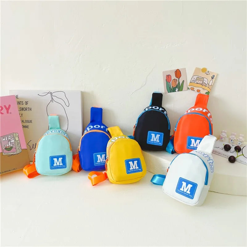 Bolsa Infantil Transversal para Menino, Bolsa de Ombro Elegante, Bolsa Diagonal para Menina, Bolsas de Viagem, Bolsa Casual Leve com Desenho Animado, Durável