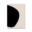 Arte de Parede Abstrata Moderna Geométrica de Meados do Século Arcos Pretos Poster em Lona HD Decoração para Sala de Estar e Quarto