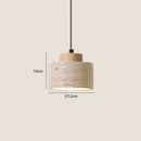 Iluminação de cabeceira de quarto wabi-sabi de designer moderno japonês, bar B&B, lustre de pedra amarela em caverna, lâmpada pendente de fio na cabeceira