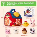 Brinquedos para Bebê 6-12 Meses Colmeia de Bebê Macia com 5 Abelhas Sensoriais Chocalho Espelho Amassadinho Apito Brinquedo Montessori Macio para Crianças