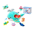 Brinquedos para Bebê 6-12 Meses Colmeia de Bebê Macia com 5 Abelhas Sensoriais Chocalho Espelho Amassadinho Apito Brinquedo Montessori Macio para Crianças