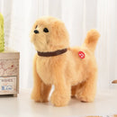 Brinquedos de Cachorro Robô Filhote Interativo Animal de Pelúcia Eletrônico Controle de Som Andar Latir Ursinho Elétrico Controle ao Toque Música Presente para Criança
