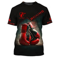 Camisetas Gráficas de Boxe Fashion Para Homens Tendência de Verão Manga Curta Camisetas Esportivas Estampadas em 3D Soltas de Secagem Rápida e Respiráveis
