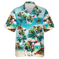 Camisas Engraçadas e Legais de Vaca Roupas Masculinas Camisa de Botão com Lapela Havaiana Estampa 3D Casual Moda Padrão de Personalidade Blusa na Moda