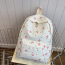 Mochila de Volta às Aulas com Estampa Divertida de Laço, Conforto Matelassê e Sistema de Organização com Múltiplos Bolsos para a Vida Universitária das Mulheres