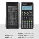 Calculadora Científica Calculadora de Matemática com 417 Funções Display de 10+2 Dígitos Dupla Alimentação Ideal para Professores Faculdade