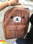 Mochila Kawaii Urso Rilakkumas Mochila de Grande Capacidade Mochila Estilosa para Estudante Bolsa Escolar Bolsas de Ombro Mochila Presente