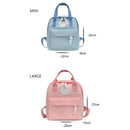 Mochilas para Crianças 2022 Nova Mochila Escolar para Meninas Mochila Retrô Feminina Mini Mochila Moda Cor Sólida Mochilas Pequenas para Estudantes
