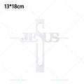 Decoração de Parede com Símbolo da Cruz de Jesus, Decoração de Páscoa e Ação de Graças, Enfeite de Parede para Escritório ou Sala