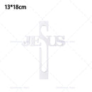 Decoração de Parede com Símbolo da Cruz de Jesus, Decoração de Páscoa e Ação de Graças, Enfeite de Parede para Escritório ou Sala