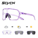 Óculos de Sol Fotocromáticos SCVCN UV400 Óculos de Ciclismo para Bicicleta Moda Óculos de Ciclismo Esportivos ao Ar Livre Óculos de Pesca para Homem MTB