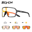 Óculos de Sol Fotocromáticos SCVCN Hot Cycling UV400 para Ciclismo MTB, Óculos Esportivos ao Ar Livre para Bicicleta, Homens e Mulheres, Caminhadas