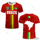 Camisa de Futebol Novo Design 2026 Top de Treinamento Listras da Bandeira do Brasil Maillot Camisa de Futebol Esportiva ao Ar Livre Secagem Rápida Camiseta Esportiva