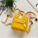 Mochilas para Crianças 2022 Nova Mochila Escolar para Meninas Mochila Retrô Feminina Mini Mochila Moda Cor Sólida Mochilas Pequenas para Estudantes