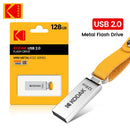 Pen Drive KODAK USB 2.0 32GB 64GB 128GB K122 Metal USB Flash Drive Memória Pendrive