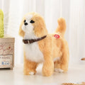 Brinquedos de Cachorro Robô Filhote Interativo Animal de Pelúcia Eletrônico Controle de Som Andar Latir Ursinho Elétrico Controle ao Toque Música Presente para Criança