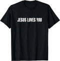 Camiseta Cristã Jesus É Rei Versículo Bíblico para Homens e Mulheres Estilo Unissex Clássica de Mangas Curtas