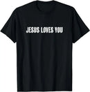 Camiseta Cristã Jesus É Rei Versículo Bíblico para Homens e Mulheres Estilo Unissex Clássica de Mangas Curtas