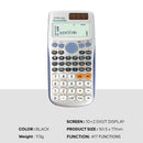 Calculadora Científica Calculadora de Matemática com 417 Funções Display de 10+2 Dígitos Dupla Alimentação Ideal para Professores e Estudantes