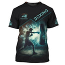 Camisetas Gráficas de Boxe Fashion Para Homens Tendência de Verão Manga Curta Camisetas Esportivas Estampadas em 3D Soltas de Secagem Rápida e Respiráveis