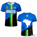 Camisa de Futebol Novo Design 2026 Top de Treinamento Listras da Bandeira do Brasil Maillot Camisa de Futebol Esportiva ao Ar Livre Secagem Rápida Camiseta Esportiva