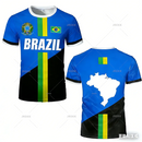 Camisa de Futebol Novo Design 2026 Top de Treinamento Listras da Bandeira do Brasil Maillot Camisa de Futebol Esportiva ao Ar Livre Secagem Rápida Camiseta Esportiva